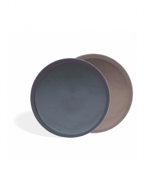 Bandeja Antideslizante Preta Diâm.40cm 