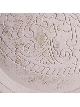 Bandeja Creme/Ouro Trabalhada 35cm