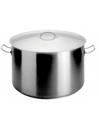 Caçarola Alta Industrial C/Tampa Inox 28cm 10,6Ltr. | ARTAME