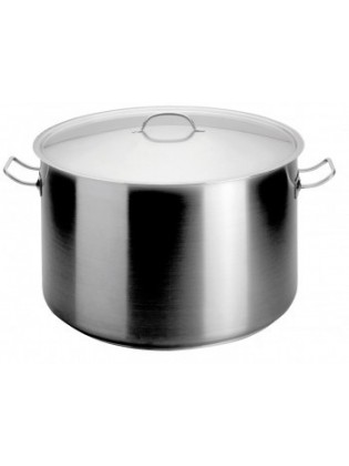 Caçarola Alta Industrial C/Tampa Inox 50cm 61,5Ltr. | ARTAME