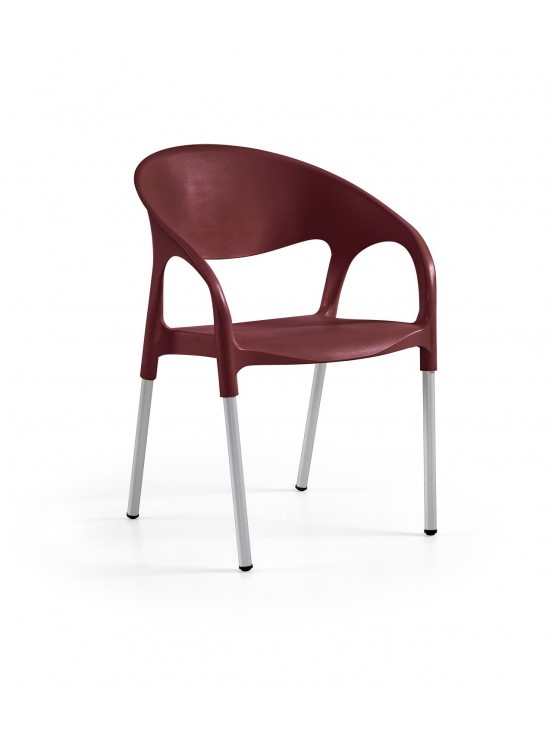 Cadeira Luna Pernas Alumínio