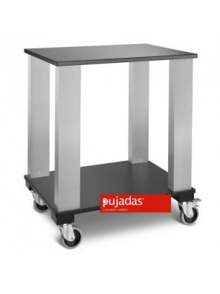 Carro Auxiliar Preto Madeira