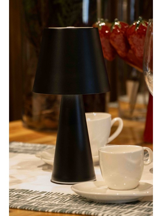 Candeeiro de Mesa Preto