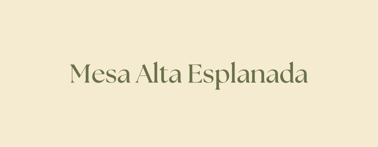 Mesa Alta Esplanada