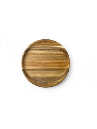 Prato Madeira de Acácia Diam. 16cm