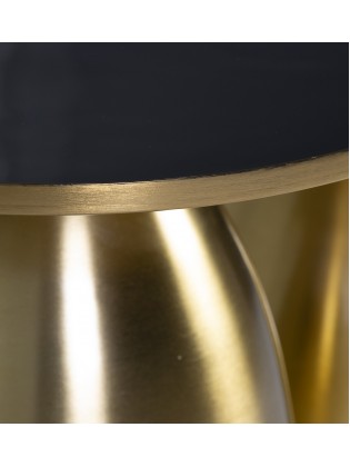 Mesas Auxiliares Douradas Conjunto de 2