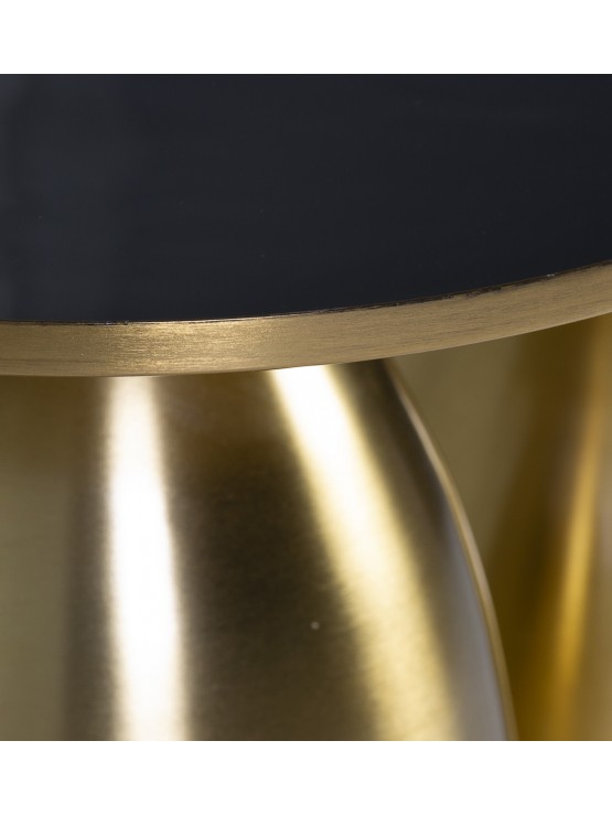 Mesas Auxiliares Douradas Conjunto de 2