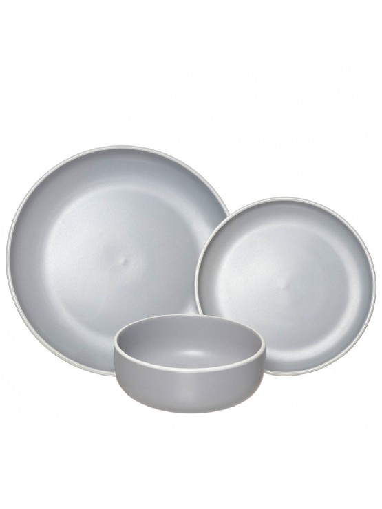 Serviço Mesa 18 Peças Cinza