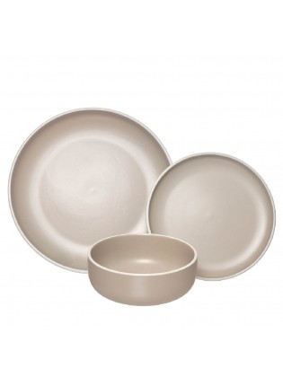 Serviço Mesa 18 Peças Bege