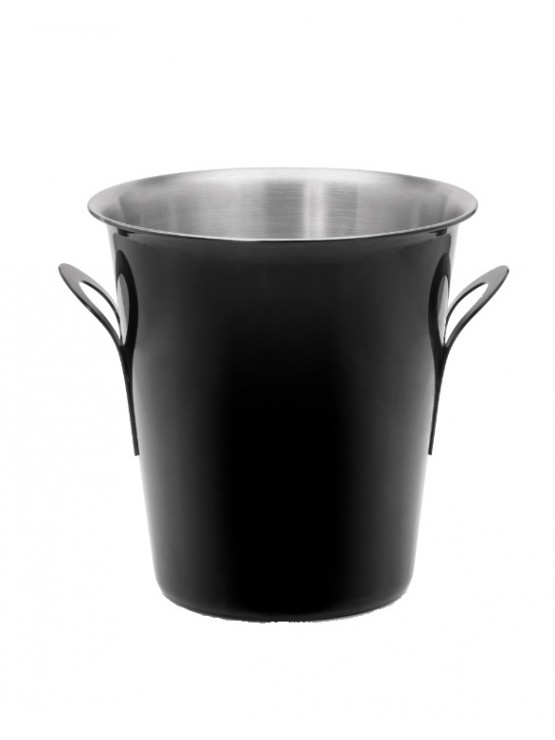 Balde Gelo Inox Preto