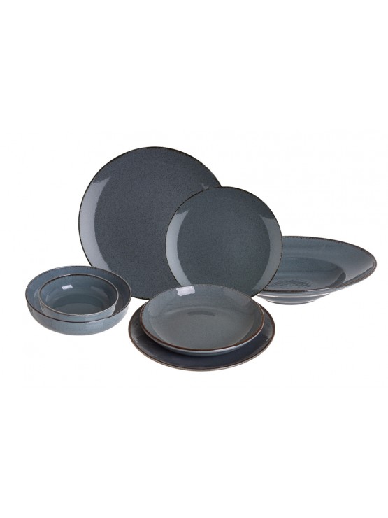 PEARL Prato Sobremesa Porcelana Azul 21cm