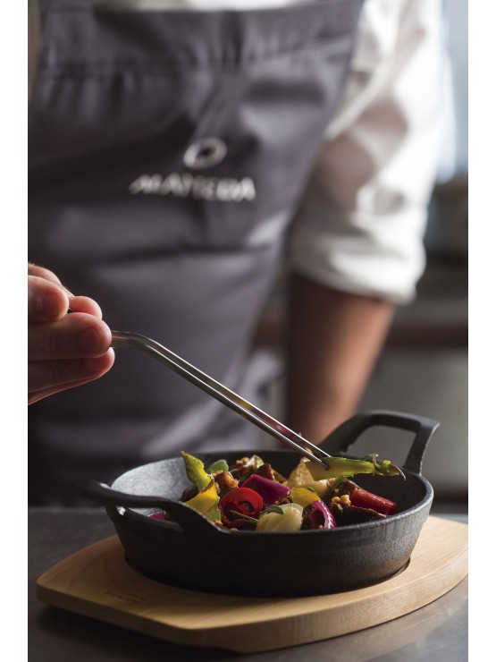 Caçarola Ferro Fundido Ø 12,5 cm Com Base Madeira