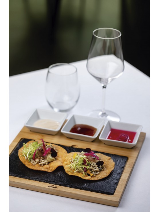 Tábua de madeira e Ardósia para Sushi