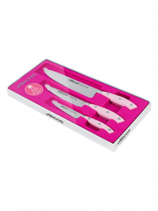 Conjunto 3 Facas ARCOS Série RIVIERA ROSE