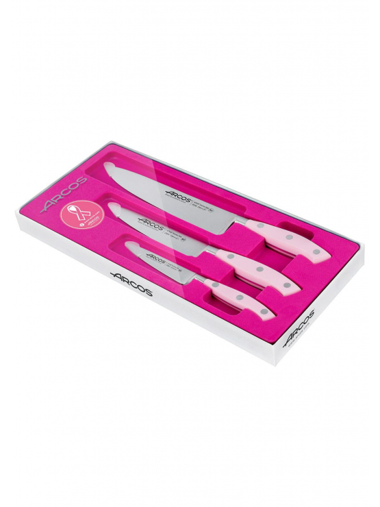 Conjunto 3 Facas ARCOS Série RIVIERA ROSE