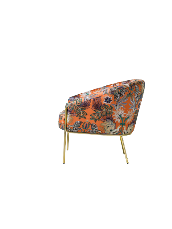 Cadeirão Viola com Flores