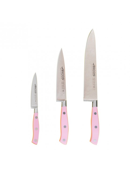 Conjunto 3 Facas ARCOS Série RIVIERA ROSE