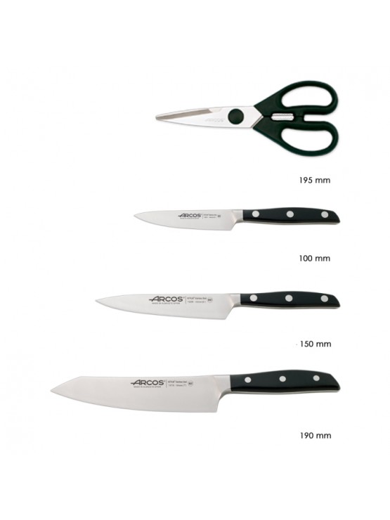 Conjunto 4 Peças Com Bloco ARCOS  Série MANHATTAN