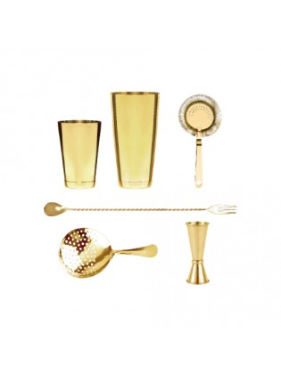 Conjunto Cocktail Dourado 