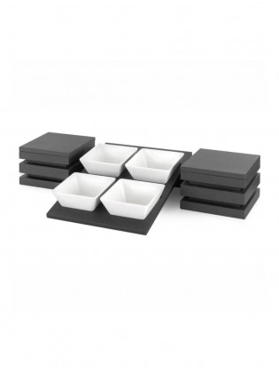 Conjunto De Suporte Para Buffet C/ 4 Tigelas Melamina 