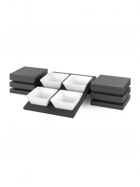 Conjunto De Suporte Para Buffet C/ 4 Tigelas Melamina 