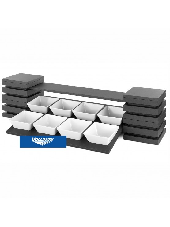 Expositor Buffet 8 Taças 2 Níveis