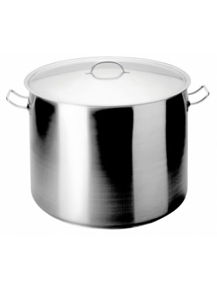Panela Alta Industrial C/Tampa Inox 50cm 100Ltr. | ARTAME