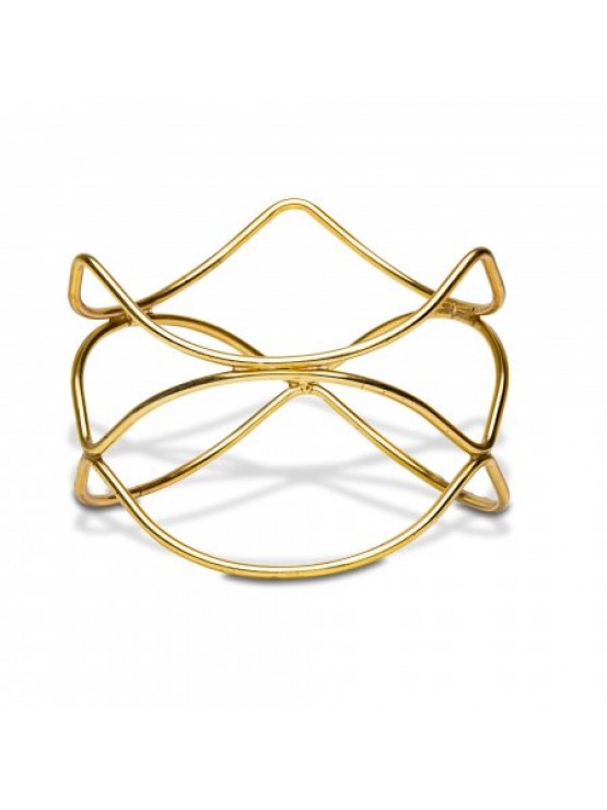 Suporte De Buffet Dourado Ø 21 cm